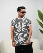 تیشرت مردانه پارچه بافتی تمام کش کد 2023 - Image 6