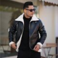 کاپشن پارچه چرم بوفالو کد 3228